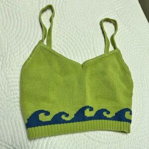 PacSun, small, green and blue tank top